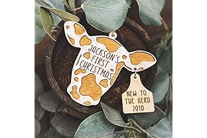 Baby's First Christmas Ornament: A Western Ranch Delight for Your Precious Little One