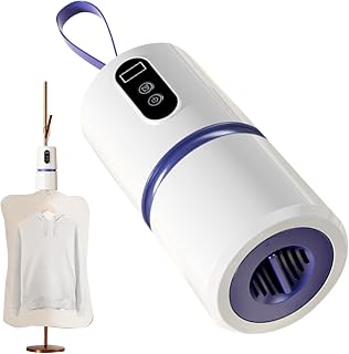 Secador Portátil de Ropa | Secadora para Internado con Temporizador,Máquina de Secado Silenciosa con Temporizador para Apartamento, Internado, Autocaravana, Balcón, Viaje y Baño