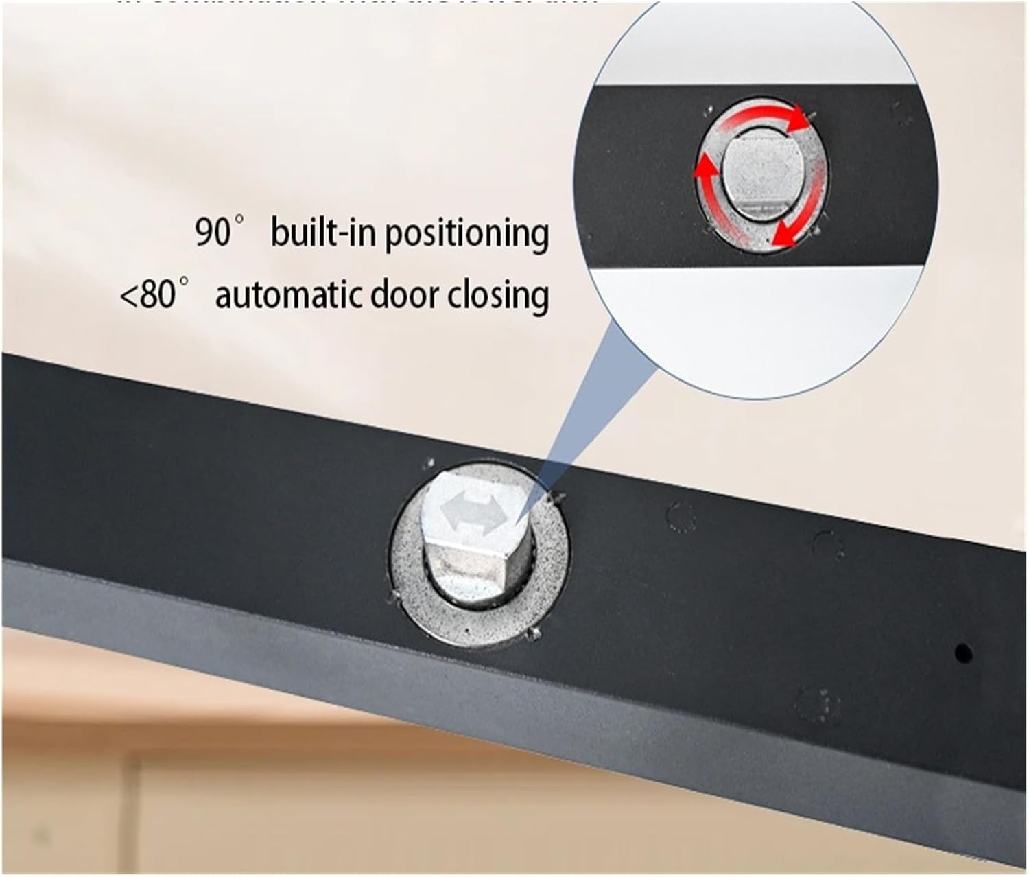 Heavy Duty Center Pivot Hinge Wood Doors 360 Degree Rotation 90 Positioning No Dig Installation Revolving Door Hardware(Stent)