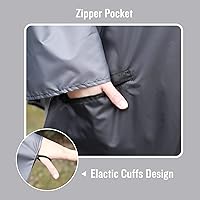 Vista 5 de SaphiRose Unisex Rain Poncho Raincoat Hooded for Adults Women with Pockets