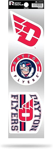 Vista 66 de Rico Industries NCAA - Juego de calcomanías retro de 3 piezas