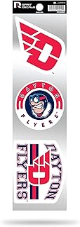 Rico Industries NCAA 3-Piece Retro Spirit Decals Retro Decal Set