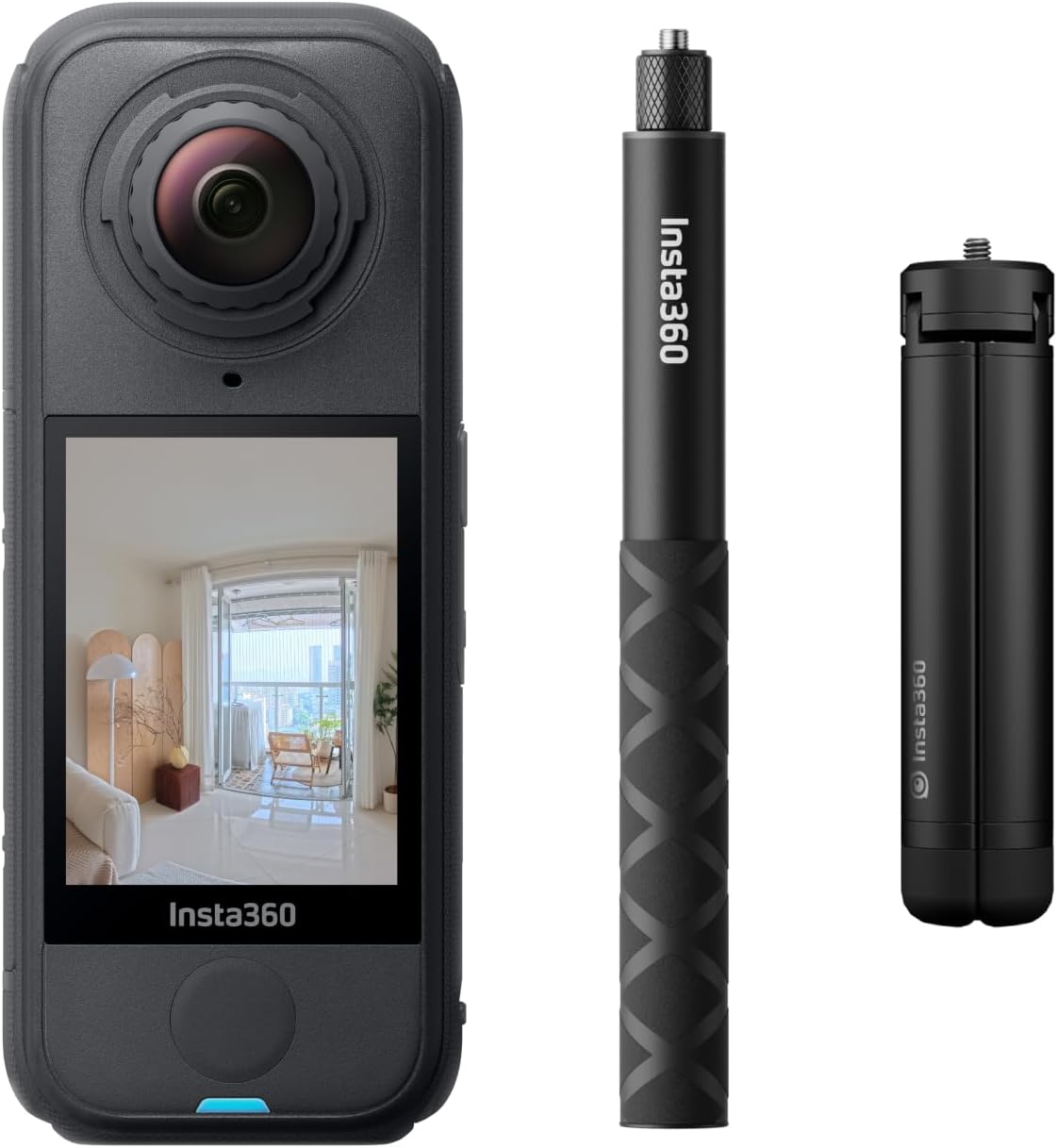 Insta360 X4 Air Virtual Tour Bundle - 29MP 360º HDR Photo, Invisible Selfie Stick + Tripod, 2010mAh Battery