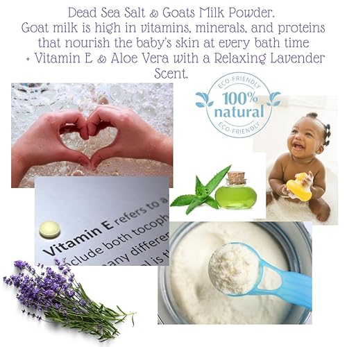 Miniatura 10 de Best Avena Miel Niños Baño - Sal Natural del Mar del Pacífico - Cómodo y nutritivo para la piel - Bath Time Espuma Bath Salt Soak - Todo Natural