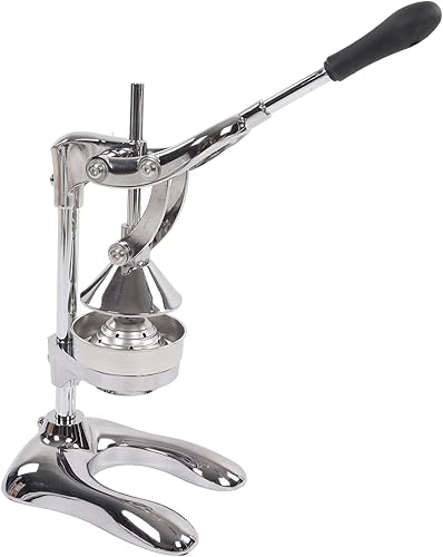 Miniatura 2 de Nutripress - Exprimidor manual de acero inoxidable, exprimidor grande de color naranja, exprimidor de prensa manual de acero inoxidable, diseño