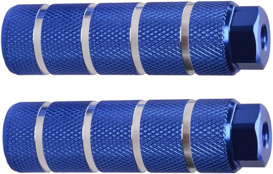 Blue Aluminum Alloy Bike Rear Foot Pegs for Mountain Cycling