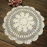 ✿ Spitzendeckchen rund Form mit Strick – harmonischer mit Schalen, Geschirr, Sofa Kopf und Armlehnen