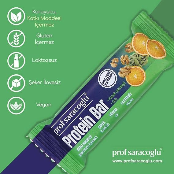 Prof Saracoglu Protein Bar - Pumpkin Seeds 35g