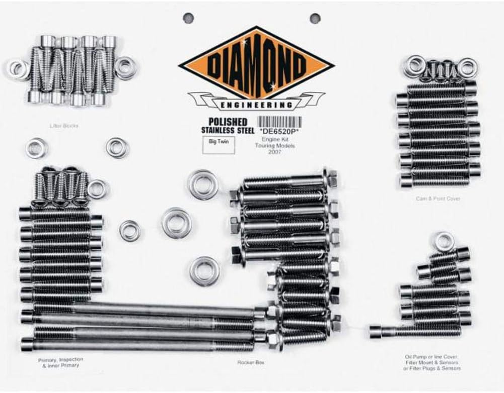 DIAMOND ENGINEERING BOLT KIT ENGINE XL 91-03 DE8507P