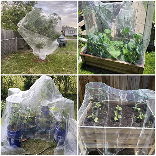 Garden Netting 4Ftx15Ft Garden Netting Pest Barrier Plant Covers Netting For Plant Protecting/Vegetable/Flowers Patio Gazebo Screen Barrier Net (4X15Ft) #TOP5
