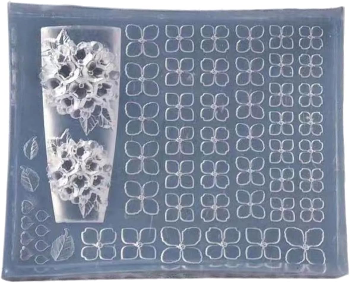 Nails Art Silicone 3D Template Designing Tool Delicate Shape for Manicure Creation Creative Art Template