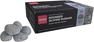 Sentiotec Saunasteine 15 kg rund für Saunaofen Finnische Saunasteine 5-10 cm