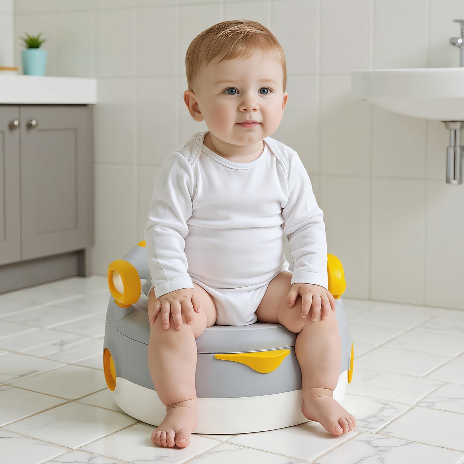 Orinal Para Niños Aprendizaje Aseo Silla Orinal | con Cojín para Niños de 1 a 6 Años para Baño Hogar Guardería Viaje