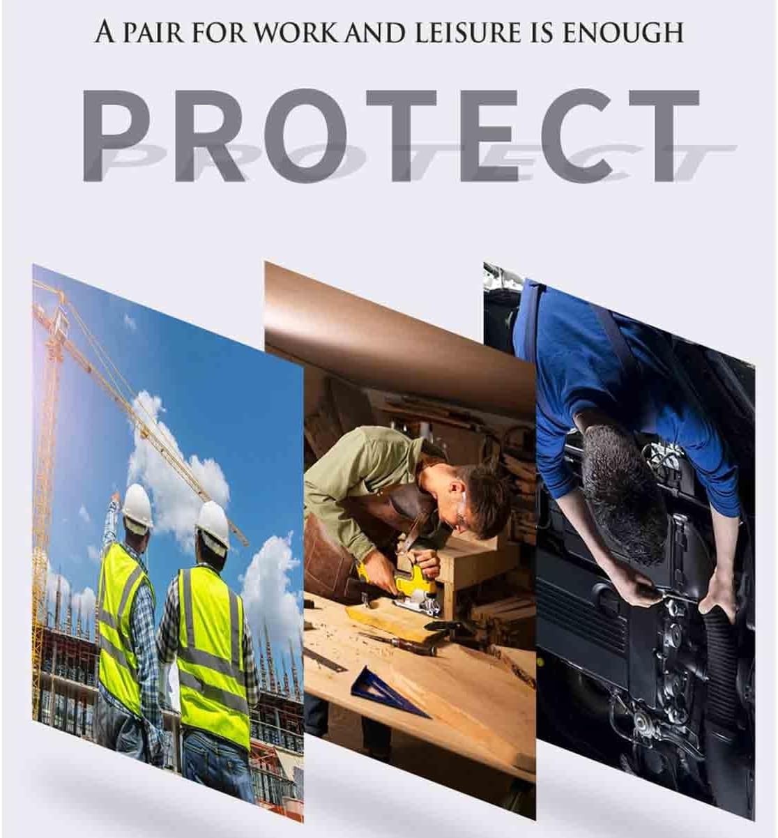 男性用作業安全靴、耐衝撃・耐穿刺性労働保険靴、スチール製つま先靴 冒険用保護スニーカー(275)