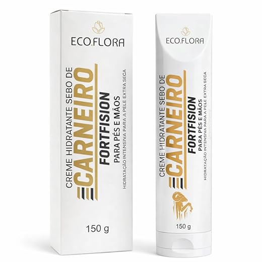 Creme Hidratante para Pés e Mãos Carneiro Hidratação Intensiva Pele Extra Seca 150g