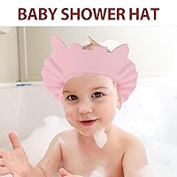 Vista 3 de Champú Oído Hipopótamo Visera Baño Gorra de Ducha Ajustable Forma de Baño Eva para Champú Suave Sombrero Champú