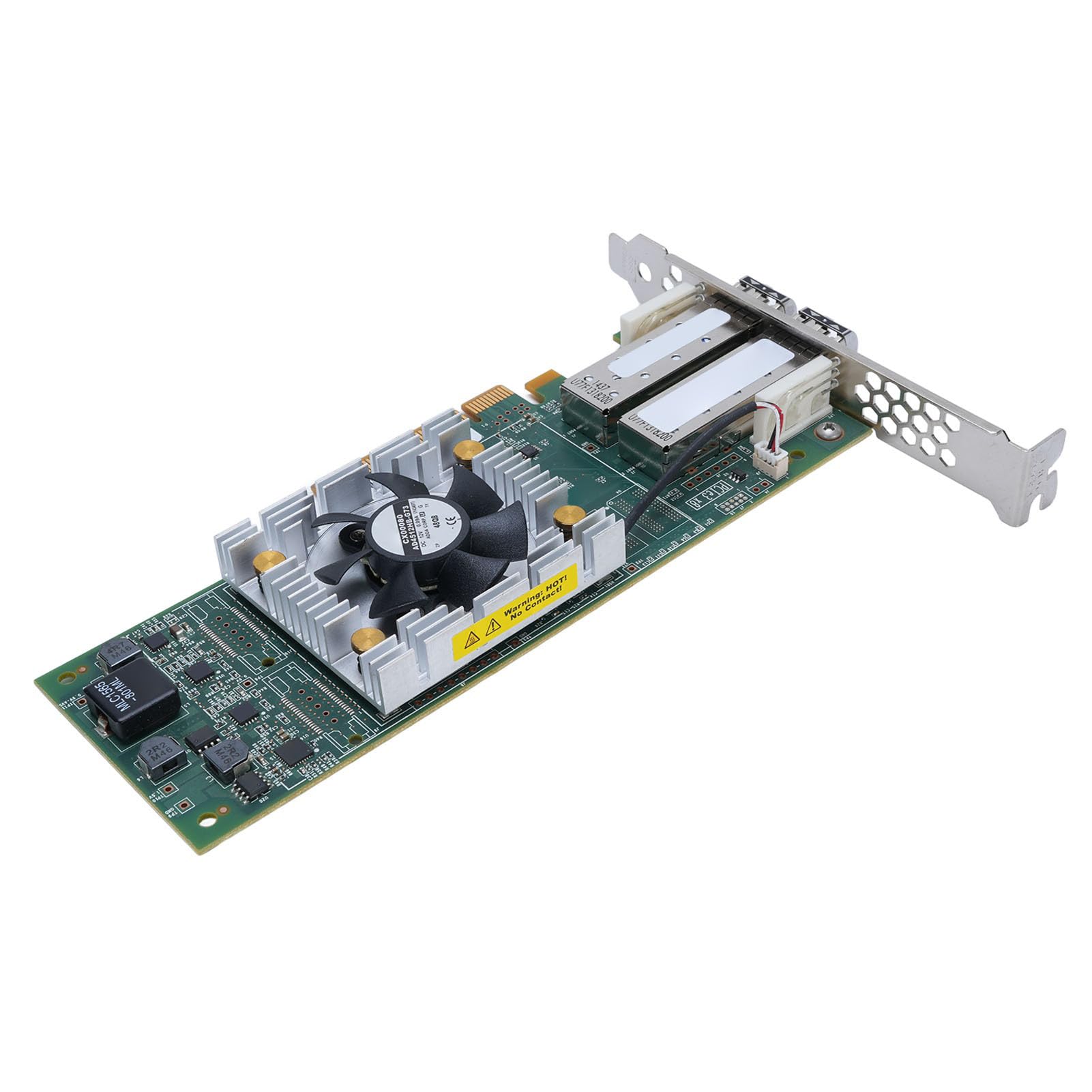 ASHATA Fiber Channel HBA, Adattatore del Bus Host PCIE 3.0 da 16 Gbps con Supporto per la Virtualizzazione, per Server Multi -processore e Macchine Virtuali