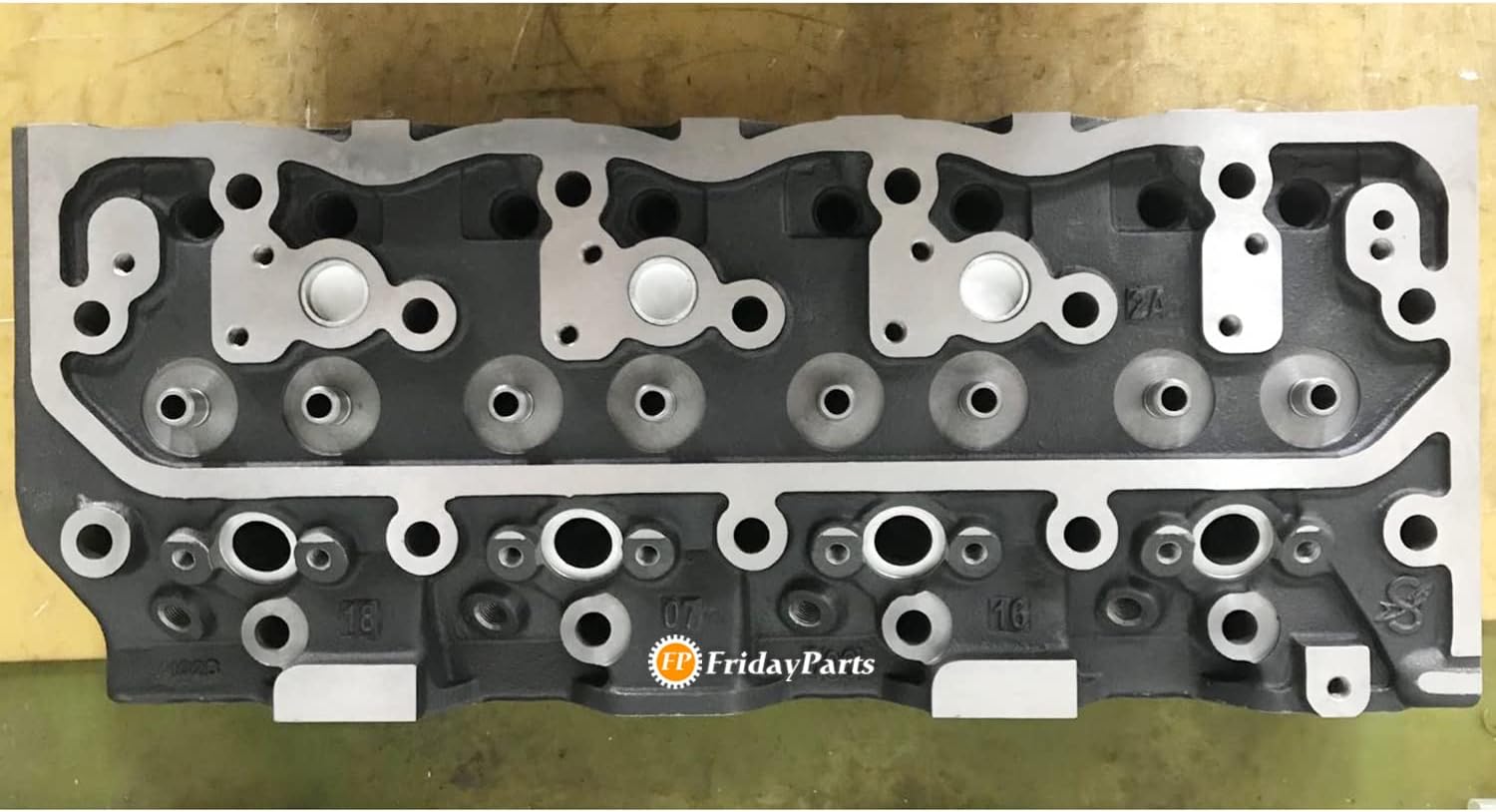 FridayParts Cylinder Head Compatible for Isuzu Engine 4BG1 4BG1T (Complete Cylinder Head)