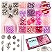 Modda Jewelry Making Supplies - Jewelry Making Kits for Adults, Teens, Girls, Beginners, Women - Includes Instructions, Tools, Beads, Charms for Necklace, Earring, Bracelet Making Kit - Pink Set