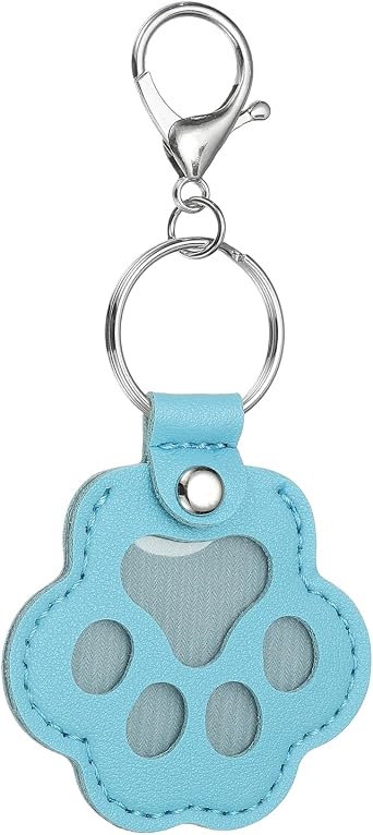 Pet Fur Storage Keychain Dog Fur Keepsake Cat Paw Keyring