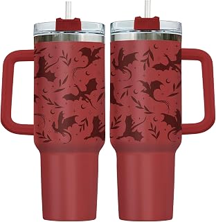 34HD Dragon Fantasy Mythical 40 oz Tumbler with Handle, Back to School Gift | Bookworm Gifts for Him Her & Readers