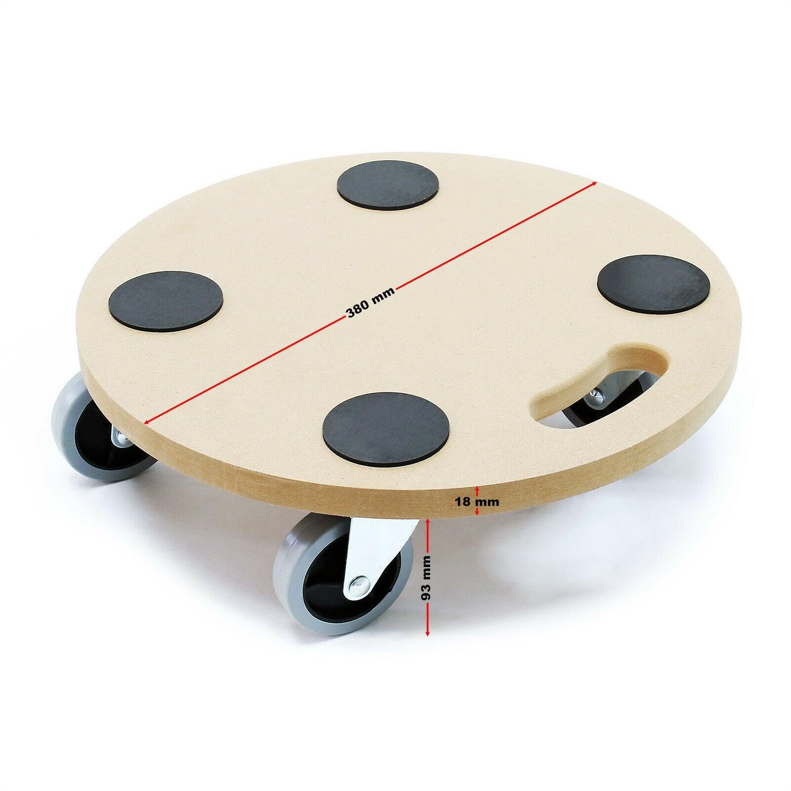 Carro de transporte con ruedas para mueble placa MDF 38 cm 250 kg 16_0000765