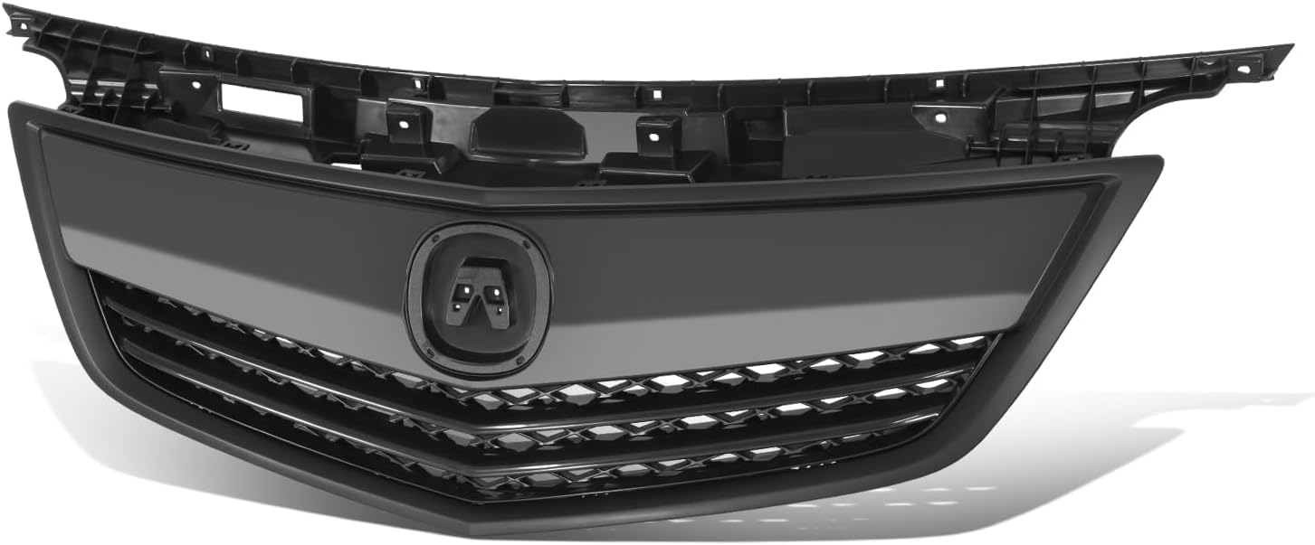 Auto Dynasty AC1223100 Front Bumper Grill Grille Assembly Compatible with 2012-2014 Acura TL, Matte Black