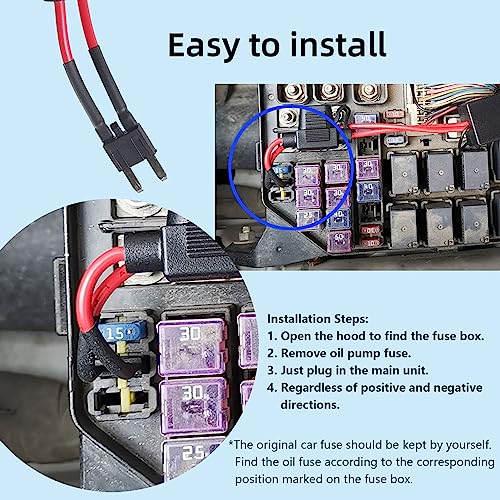 CHADWICK Car Immobilizer Anti-Theft Alarm System, M506 Wireless Engine Lock, Auto Anti-Robbery Device, Intelligent Circuit Cut Off Tool, Universal 12V Car Alarm + 2 Remotes, for Car, Motorcycle - Thumbnail 5
