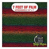 Hydrographic Film Jamaican Cheetah Water Transfer Film Hydro Dip Dipping