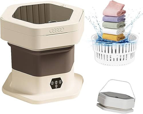 Lavadora portátil, lavadora y secadora portátil, pequeña lavandería plegable para viajes, mini lavadora plegable de gran capacidad para