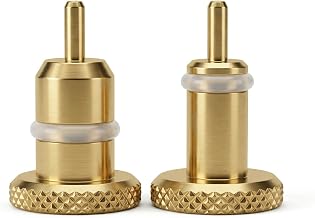okcsc DC Dustproof Connector Cap for Earphone Jack for 3.5mm / 4.4mm Protective Cap Dust Plug Gold Plated for Amplifiers Players DAC etc 1PCS