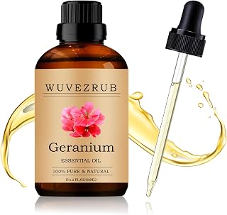 Geranium Essential Oil 60ML - 100% Pure and Natural Oils for Aromatherapy Diffuser - 2 Fl Oz/Geranium