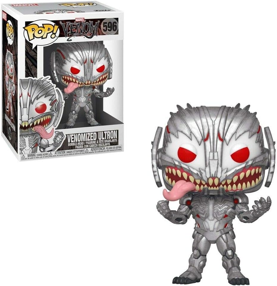 Funko Pop! Venomized Ultron #596 Marvel Venom Vinyl Figure Bundle with EcoTEK Pop Protector