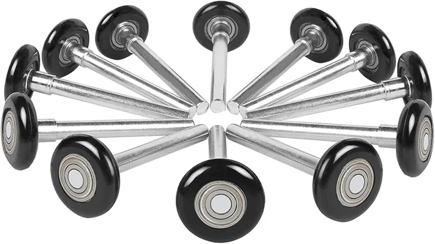 12 Pcs 2 Inch Garage Door Rolle Nylon Garage Door Wheels for Garage Track Replacement