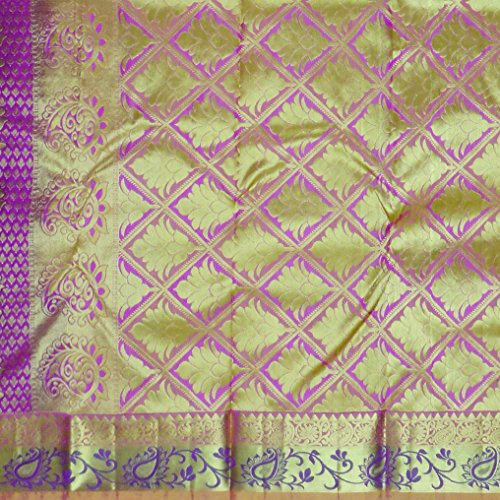 SAI TEJA SILKS lavender dharmavaram silk saree – image 4