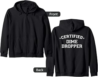 Basketball Player Certified Dime Dropper Playmaker Zip Hoodie
