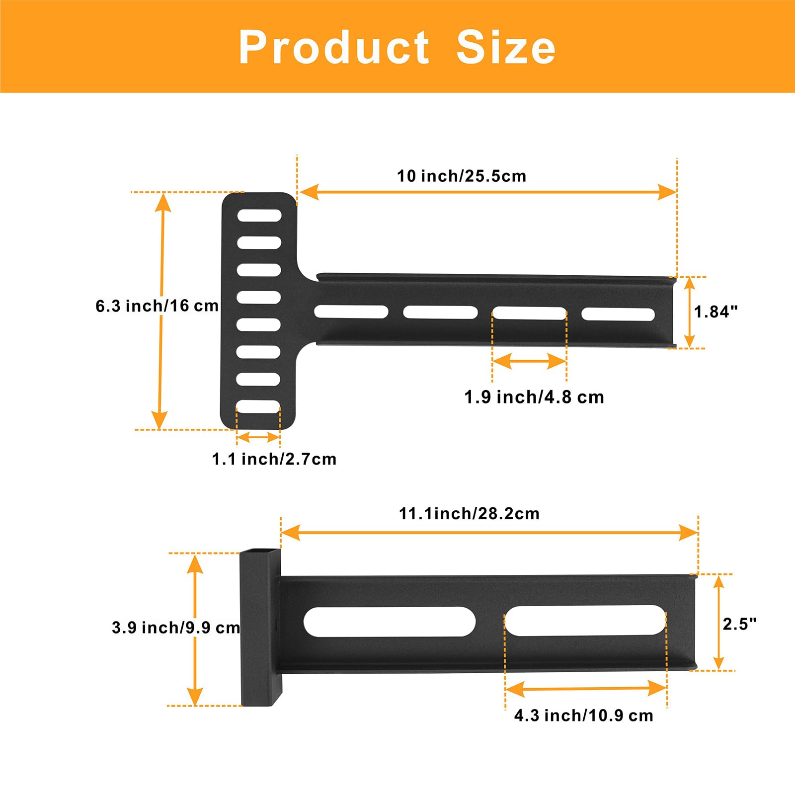 Wdwlbsm Headboard Brackets,Headboard Kit, Bed Brackets for headboard and Footboard Bracket for Metal Bed Frame, Headboard Extension Adapter Kit, Wall Mounting
