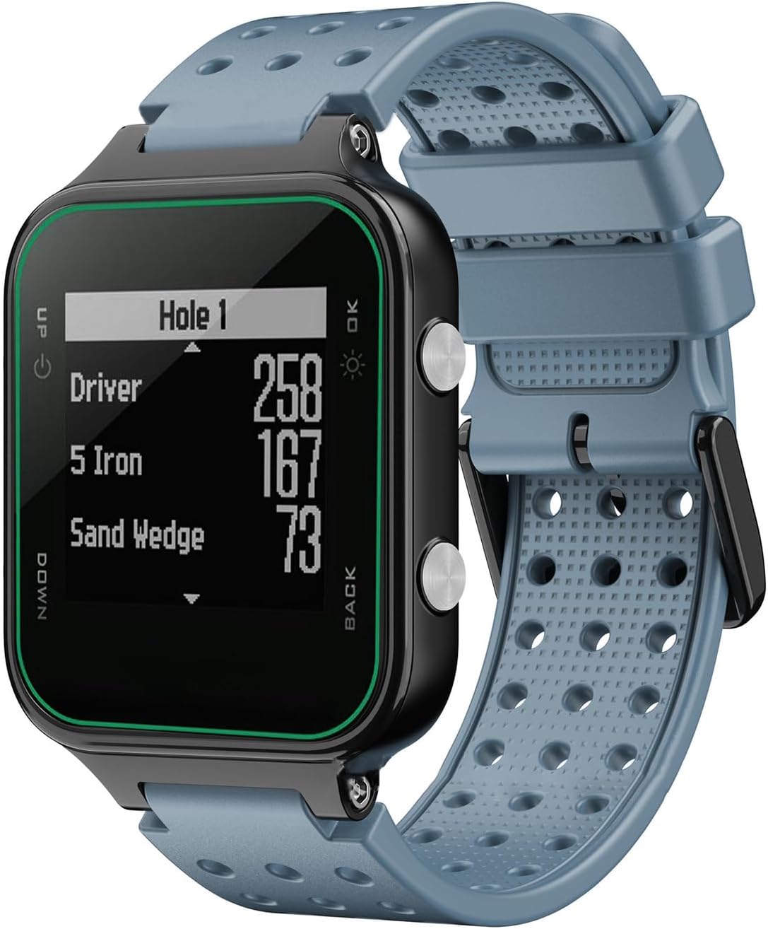 Silicone Watch Strap with Tool Kit 22MM Suitable for Garmin Approach S20, Watch Maintenance
