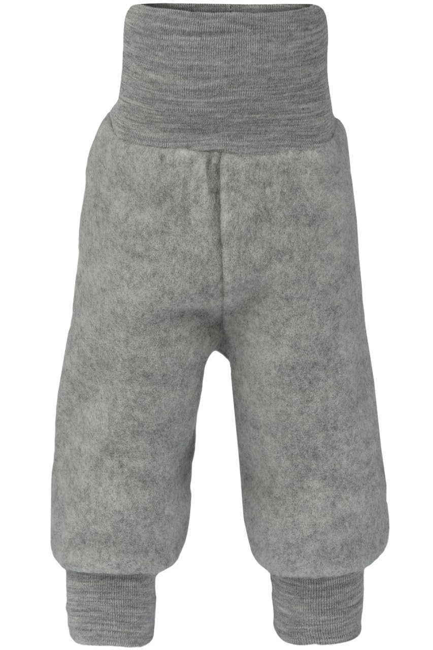 Baby Hose Fleece, 100% Schurwolle, Engel Natur mit Nabelbund