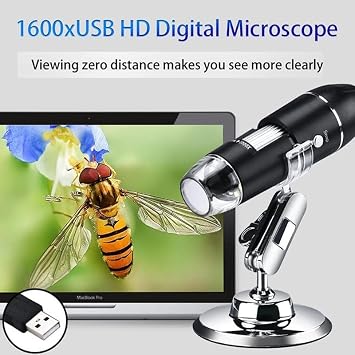 Microscope Accessories Kit 1600x USB. Digital Microscope 8