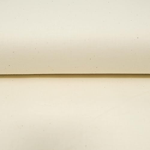 Miniatura 2 de Roc-lon 4748" 100% Algodón Natural Muselina de Calidad Premium Sin Blanquear, Cortada por Yarda, Blanco Cremoso