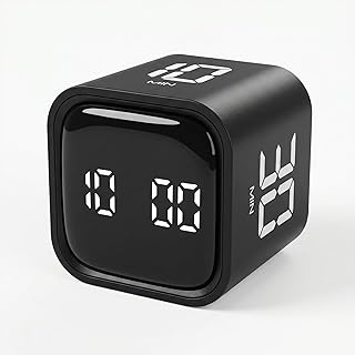 Pomodoro Timer Cube, Productivity Visual Timer Flip, 5/...