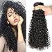 Golden Rule Brazilian Kinky Curly Hair Weave 100% Human Hair Extensions Natural Color Mixed Length ( 12 14 16 )