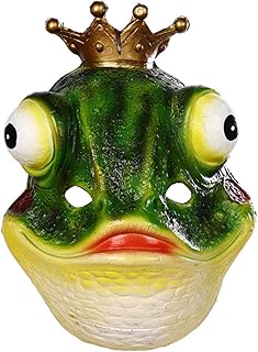 1Pc Máscara De Sapo Adereços De Baile Máscara De Cosplay Vestido De Cosplay De Rosto De Sapo Cosplay Cobertura De Rosto Capa De Cabeça De Sapo Capa De Cabeça De Festa