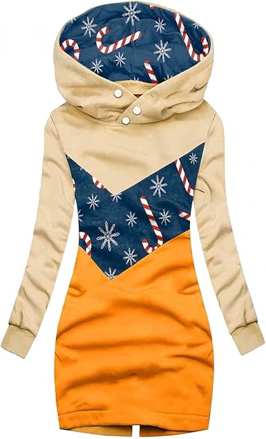 PGOJUNI Sudaderas con capucha para mujer, sudadera casual con capucha y  botones de Navidad con estampado de flores, casual, sudaderas largas :  Ropa, Zapatos y Joyería - Amazon.com