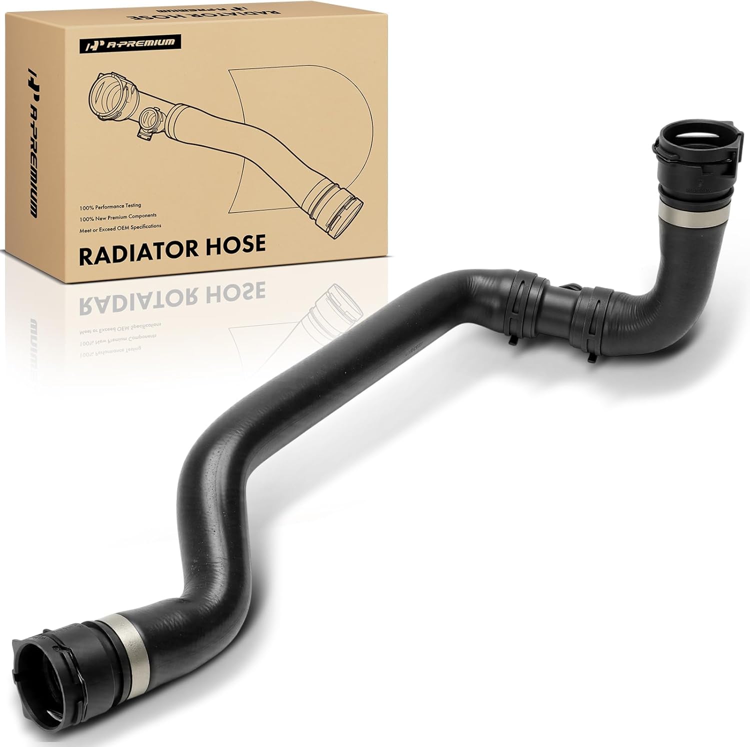 A-Premium Upper Radiator Coolant Hose Compatible with Porsche Macan 2017-2024, 2.0L