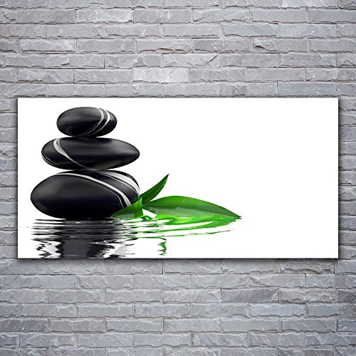 Tableau moderne Pierres et Feuilles pour illuminer un mur sombre