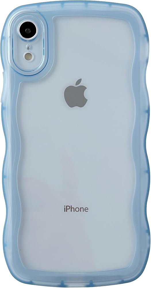 Amazon.com: Caseative for iPhone Xr Case,Solid Color Curly Wave