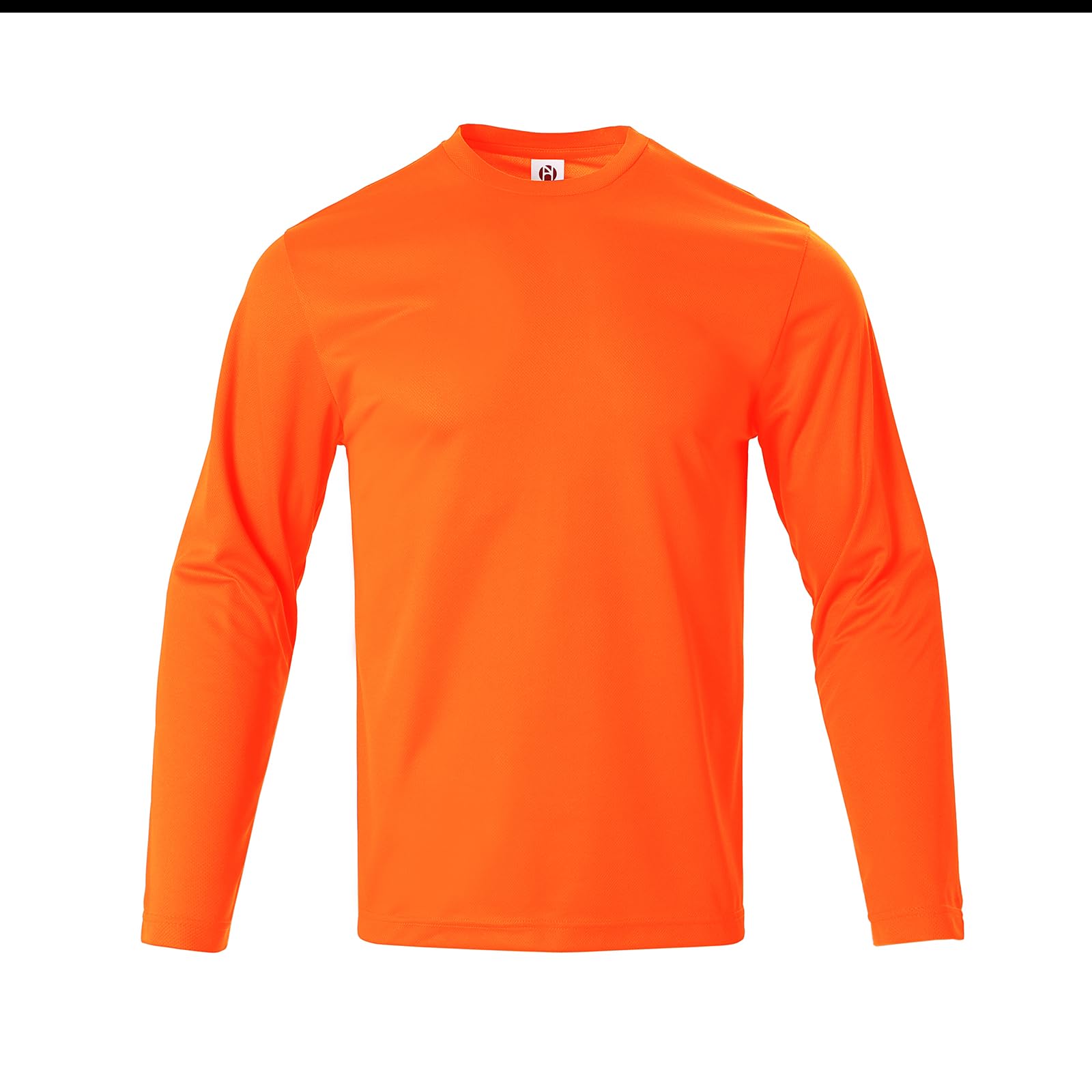 Herren-Langarm-Shirt, LSF 50+, schnelltrocknend, Rundhalsausschnitt, für Fitnessstudio, athletisches Workout, Laufen, Angeln