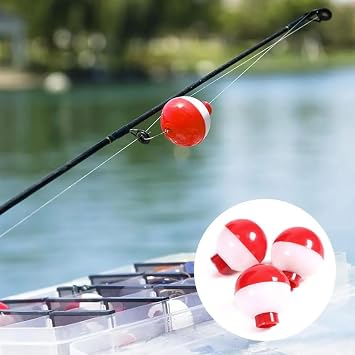 Xhziy-1 inch Round Fishing Buoy Fishing Gear Float Fishing Buoy Fishing Equipment Accessories Fishing Float 30pcs